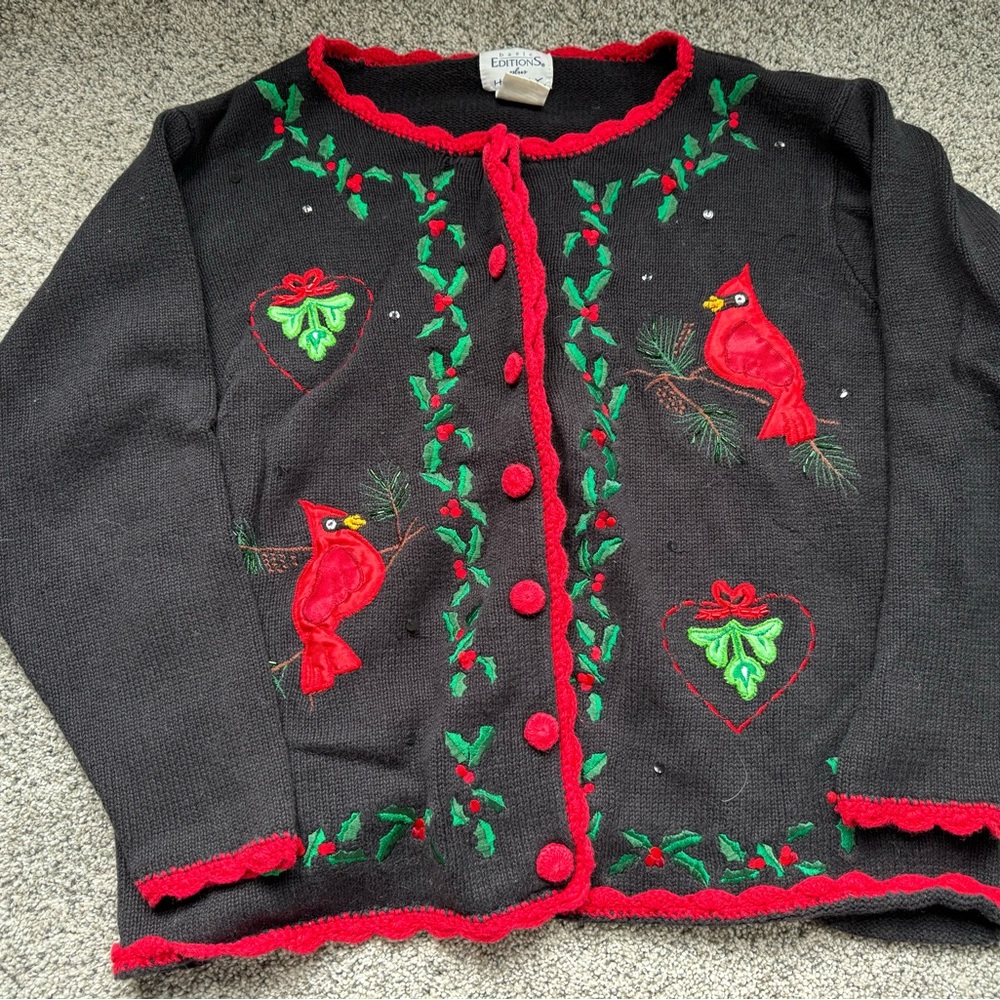 Basic Editions Holiday Cardigan